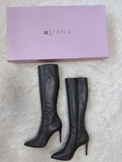 未使用級✨DIANA ロング ブーツ ブラック 本革 日本製 24