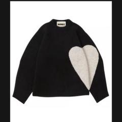 NKNIT メッシュハートパターンニットシャツ NKNIT ハートニットシャツ 24ss - メルカリ
