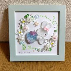 ♡いちごの国のオーロラうさぎ姫♡シーグラスアート 姉妹 ♡いちごの国のオーロラうさぎ姫♡シーグラスアート 姉妹
