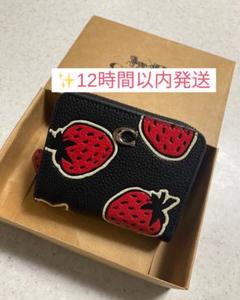 GW特価！大幅値下げ！　新品美品　COACHイチゴ柄 ゴールドジッパー バッグ cao90chm0.jpg