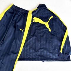 美品/XL/L】プーマ ビッグロゴ ジャージ セットアップ イエロー