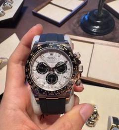 ROLEX デイトナ シルバー/ブラック ラバーベルト