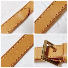 ヴィトン Vuitton レザー ヌメ革 ショルダーストラップ ベルト