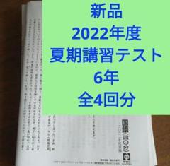 日能研　夏期講習　6年　テスト4回分　2022年度　アンサーガイド　平均点正答率 日能研 夏期講習 6年 テスト4回分 2022年度 アンサーガイド 平均