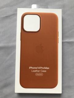【新品】iPhone14 Pro Max レザーケース純正アンバー