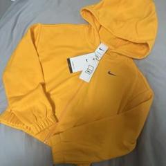 Nikeオレンジ　フード付きパーカー