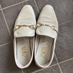 新品未使用 ZARA バックル付きレザーモカシン 24cm 2025年最新】zara バックル付きレザーモカシンの人気アイテム