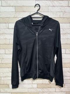 PUMA フード付きジャケット Lブラック　a0069