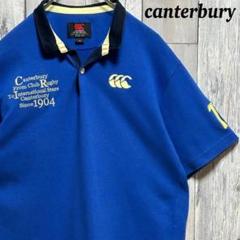 カンタベリー　canterbury 半袖　ポロシャツ　刺繍ロゴ