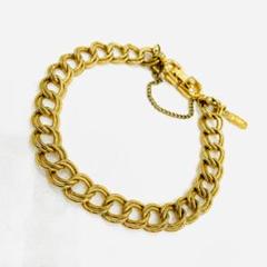 美品 MONET モネ ブレスレット ゴールドカラー ストーン Monet/モネ】1960-1980s ゴールドトーン ラッキー チャーム