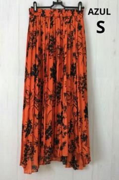 AZUL アズール 花柄 シフォン ギャザースカート Sサイズ