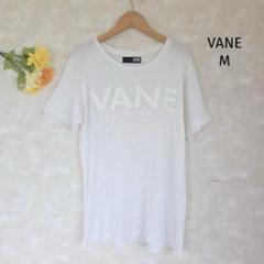 VANE Tシャツ【M】白字プリントロゴ ニューヨークシティ 半袖