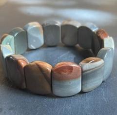 本物 アラシャンメノウ阿拉善くり抜きバングル 内径56.5mm No.328