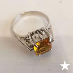 レア!! ASH＆DIAMONDS★リング 指輪【新品】13号【ヴィンテージ】 One Hearts 原石アクアマリン ハートリング 指輪・リング Pigeon