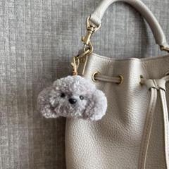ハンドメイド　トイプードル　キーホルダー
