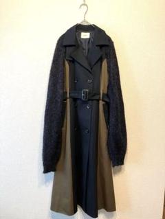 【シップス】チノハーフコート ブルー系 3WAY アウター ベルベット 春夏 シップス】チノハーフコート ブルー系 3WAY アウター ベルベット