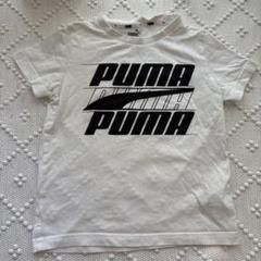 PUMA プーマ Tシャツ ホワイト 110 120 キッズ
