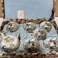 古九谷　九谷焼　花鳥図　金彩　孔雀　煎茶揃え　時代物 古九谷 九谷焼 花鳥図 金彩 孔雀 煎茶揃え 時代物 - メルカリ