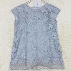 新品 LUCIDORE 花柄刺繍 ノースリーブトップス カットソー 27-38