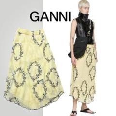 GANNI 花柄刺繍 ロングスカート - メルカリ