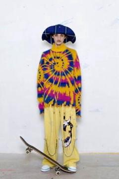 新品未使用KIDILL WIDE SWEAT PANTS MULTI PRINT