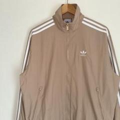 【adidas original】ベージュ ナイロンジャケット M サイズ 90s adidas ナイロンジャケット | CUSTOM FEVER