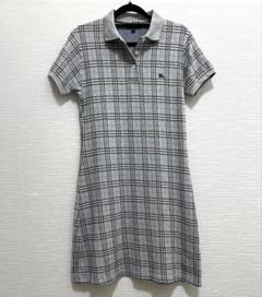 バーバリーロンドン　ワンピース 美品】バーバリーロンドン ロング丈 ワンピース シルク100
