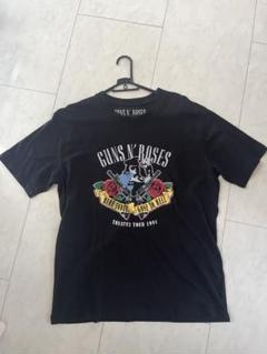 91年製!ガンズ・アンド・ローゼズ総柄Tシャツ　黒　XL 激レア ガンズアンドローゼズ 1991年製ヴィンテージ ロンT