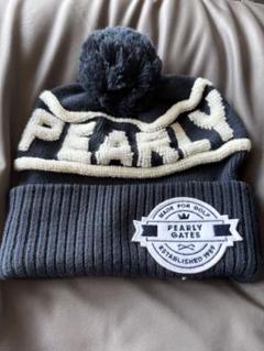 【新品 未使用 】 PEARLY GATES ポンポン付き ニット 帽 (白) PEARLY GATES ポンポン付きニット帽 - メルカリ