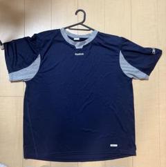 【即購入/値下げ交渉可】 Reebok 半袖シャツ XL ネイビー/グレー