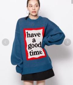 have a good time ニットセーター M Have a good time（ハバグッタイム）の「adidas × have a good