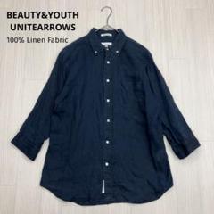 BEAUTY&YOUTH 100% Linen Fabric 7分袖 シャツ