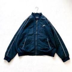 古着 ウィンドブレーカー シャカシャカ ジップ ライン デザイン スポーツ