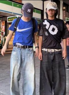 円堂守着用　90s 00s NIKEビックロゴ　tシャツ　フェード　ギザギザ