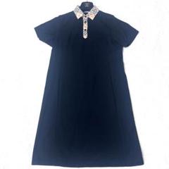 極美品☆バーバリーゴルフノバチェックワンピース黒