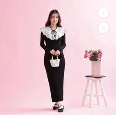 メゾンマーブル Angel Flare Dress ブラック