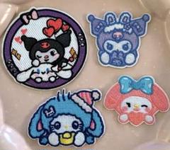 キャラクター　刺繍ワッペン　4枚セット