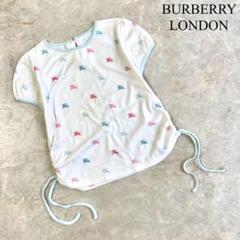 BURBERRY LONDON 日本製 総柄 ロゴプリント 半袖Tシャツ キッズ