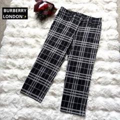 美品 BURBERRY LONDON バーバリー デカチェック 七分丈パンツ
