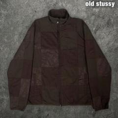 old stussy 00s パッチワーク ジャケット オールドステューシー