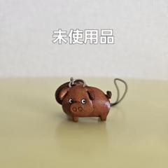 ぶたた ストラップ レア物 ブタさんストラップ・水色：携帯 ストラップ ブタ キーホルダー
