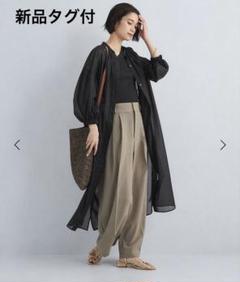 green label relaxing シアー ガウン ワンピース　ブラウス