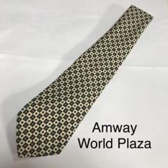 【古着】『ネクタイ』(World Plaza)アムウェイ 絹製 イタリア製 黒