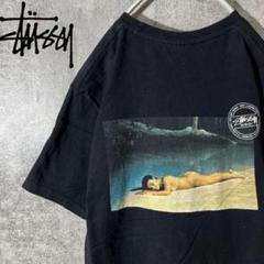 [大人気]　ステューシー　Tシャツ　ビックプリント◎　フォトT　存在感◎　レア◎