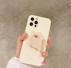 ベアー ケース ケース アイフォン 【大人気】iPhone14 くま ベージュ