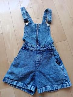 ピンクラテ　デニムオーバーオール ショートパンツ　デニム　160
