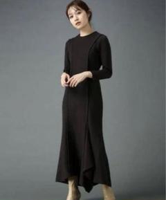 L'Or Mermaid Rib Dress Black S