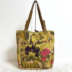 【極美品・A4可】JAMIN PUECH トートバッグ ビーズ 肩掛け オレンジ Jamin Puech ジャマンピュエッシュ JAMIN PUECH *トートバッグ