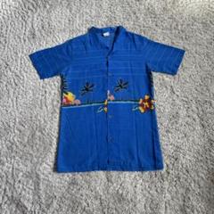 80s 90s West Express USA製 半袖アロハシャツ レーヨン混