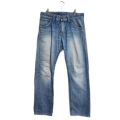 希少 エドウィン デニムパンツ ダメージ加工 ストレート M 30 ジーンズ